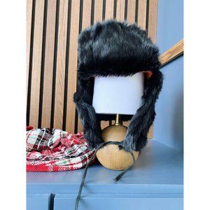 MODERN DOES VINTAGE MAD BOMBER TRAPPER RABBIT HAT DYED